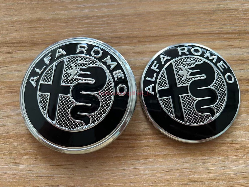 Car Front and Rear Logo Decoration Stickers GTAM for Alfa Romeo Giulia Stelvio