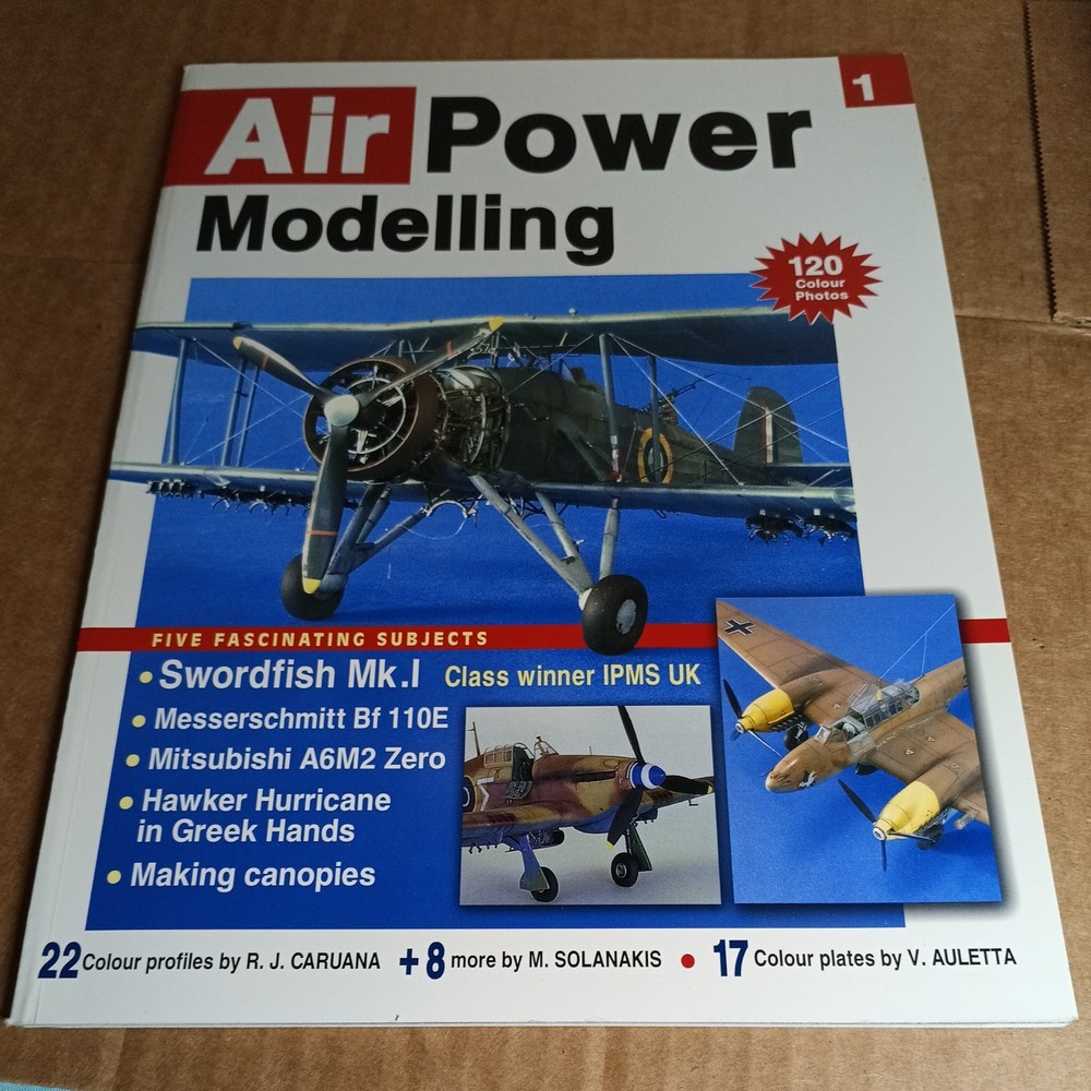 Air Power Modelling Vol 1 Caruana Airplane Messerschmitt Swordfish Model Book