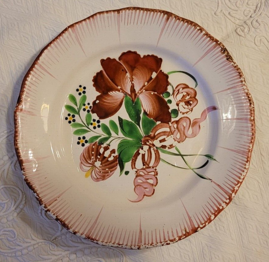 Antique Plate In Faience - Period: 19th Century