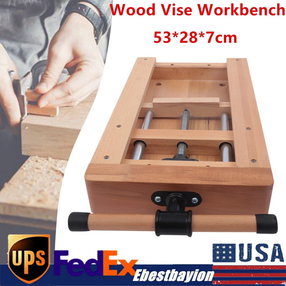 Heavy-Duty Quick Release Wood Bench Vise for Woodworking