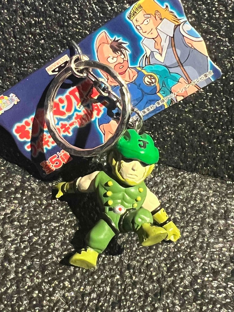Kinnikuman II Jade Figure Keychain Japan Anime Vintage Rare