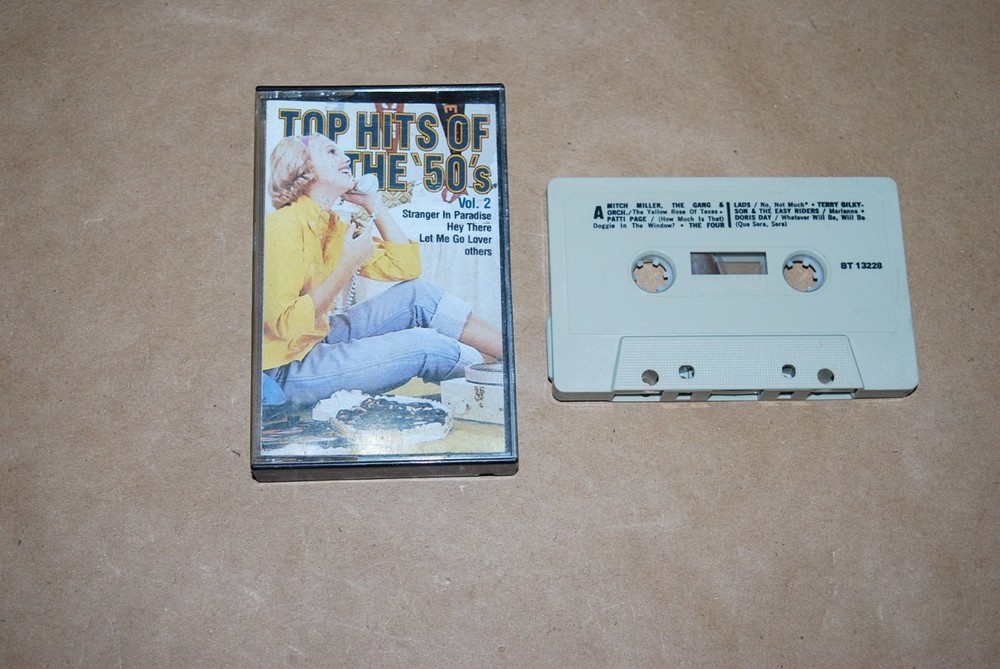 Top Hits of the 50's Vol. 2 Cassette Tape