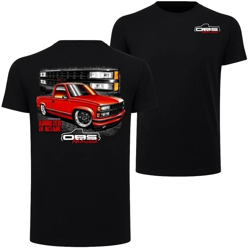OBS Addicted T-Shirt ? Addicted to Octane Chevy Truck Graphic Tee,Car Lover Tee