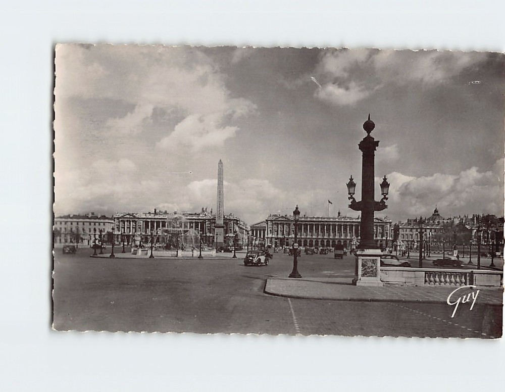 Postcard Place de la Concorde Paris France