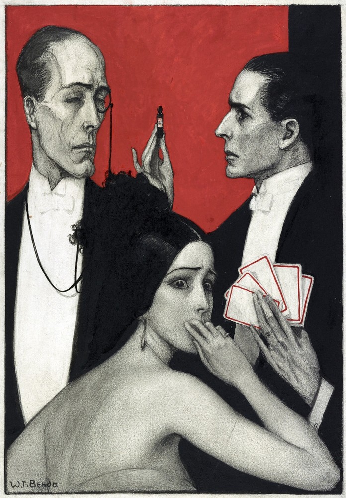 5966.High society.1920s.tuxedos.playing.cards.POSTER.Decoration.Graphic design