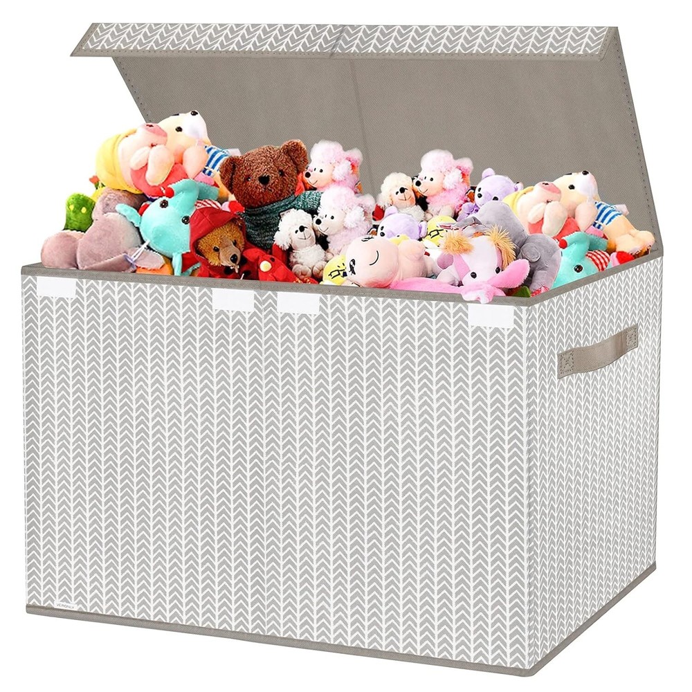 VERONLY Toy Box Chest Organizer Bins for Boys Girls Kids, Large Collapsible Fabr