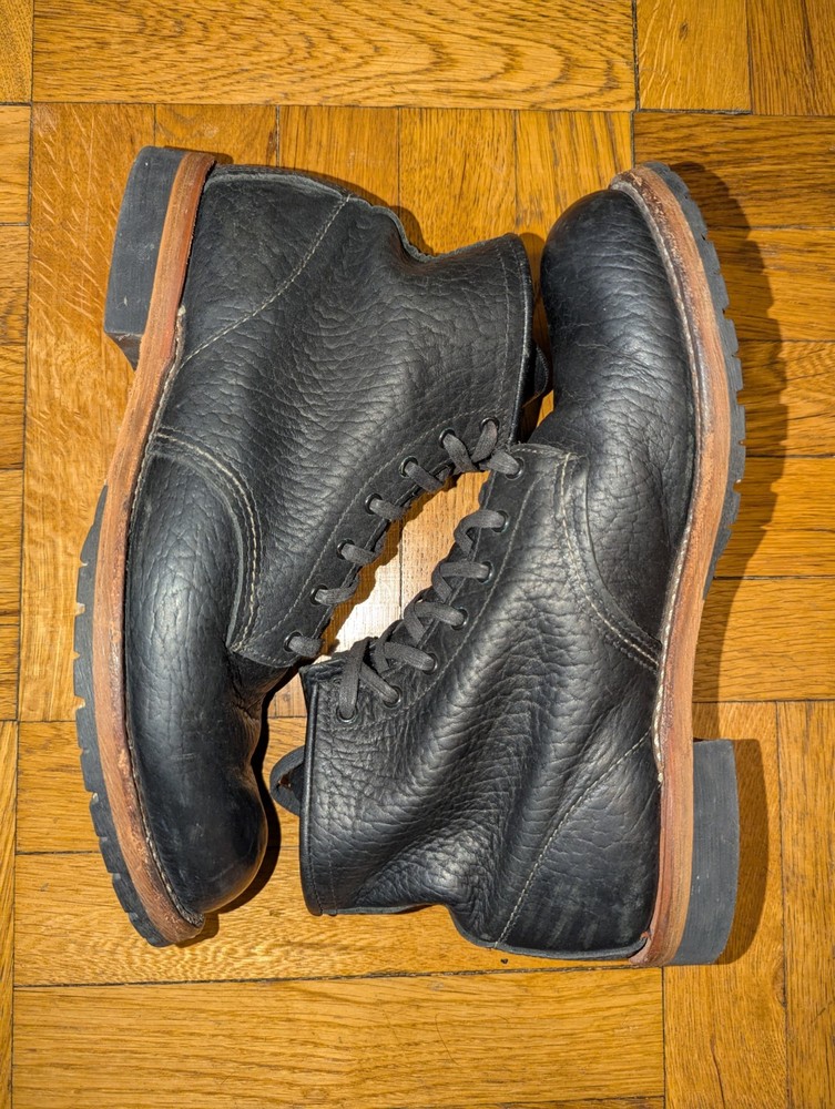 Red Wing Brooks Brothers 4557 Limited Edition Black Buffalo Leather Beckman Boot