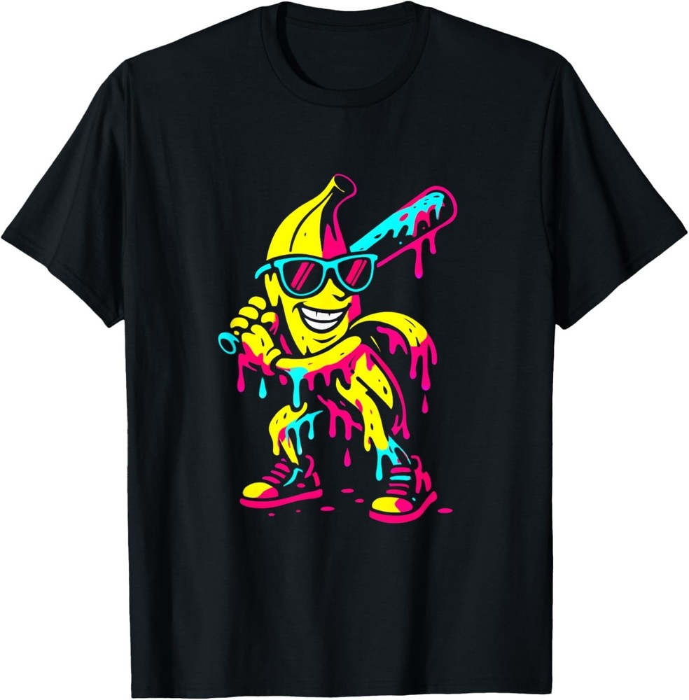 Banana Funny Baseball Drip Unisex T-Shirt - All Size