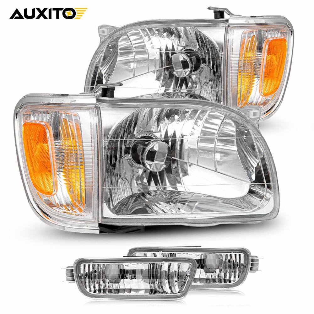 For 2000-2004 Toyota Tacoma Set Of Left & Right Headlight Assembly Bumper Light