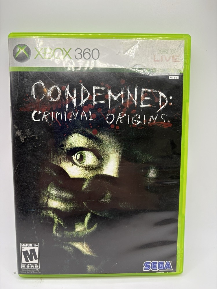 Condemned: Criminal Origins (Microsoft Xbox 360, 2005) Missing Manual