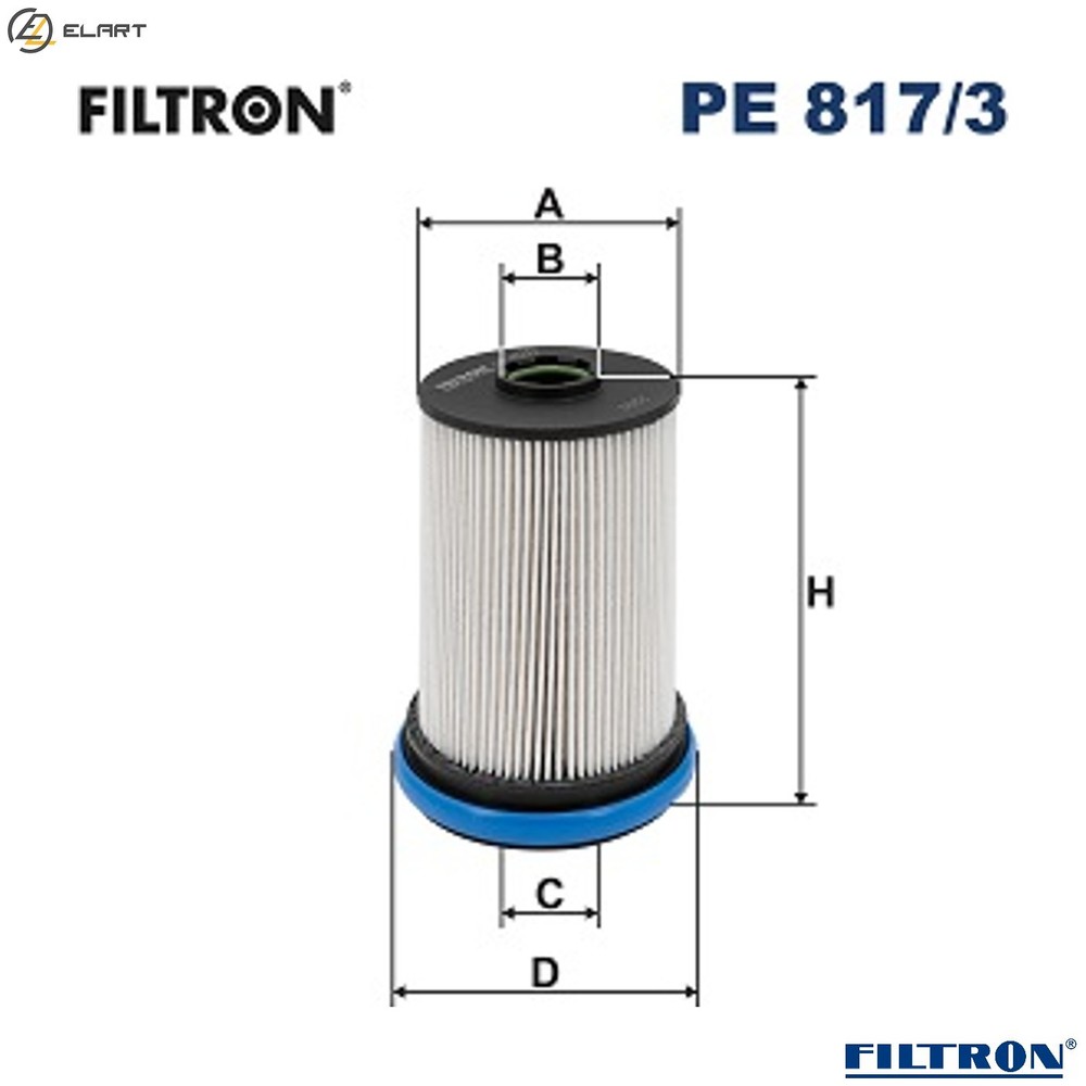 FUEL FILTER PE 817/3 FOR FORD USA YMCB/YMCA/YLCA/YLCB/BCCA/BCCB/BCCC 2.0L 4cyl