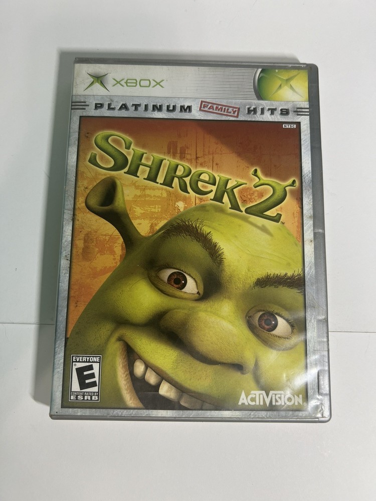 Shrek 2 Microsoft Original Xbox 2004 Platinum Hits NO MANUAL