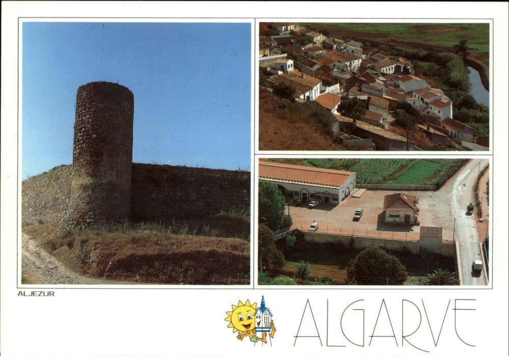 Aljezur multiview Algarve Portugal ~ postcard sku201