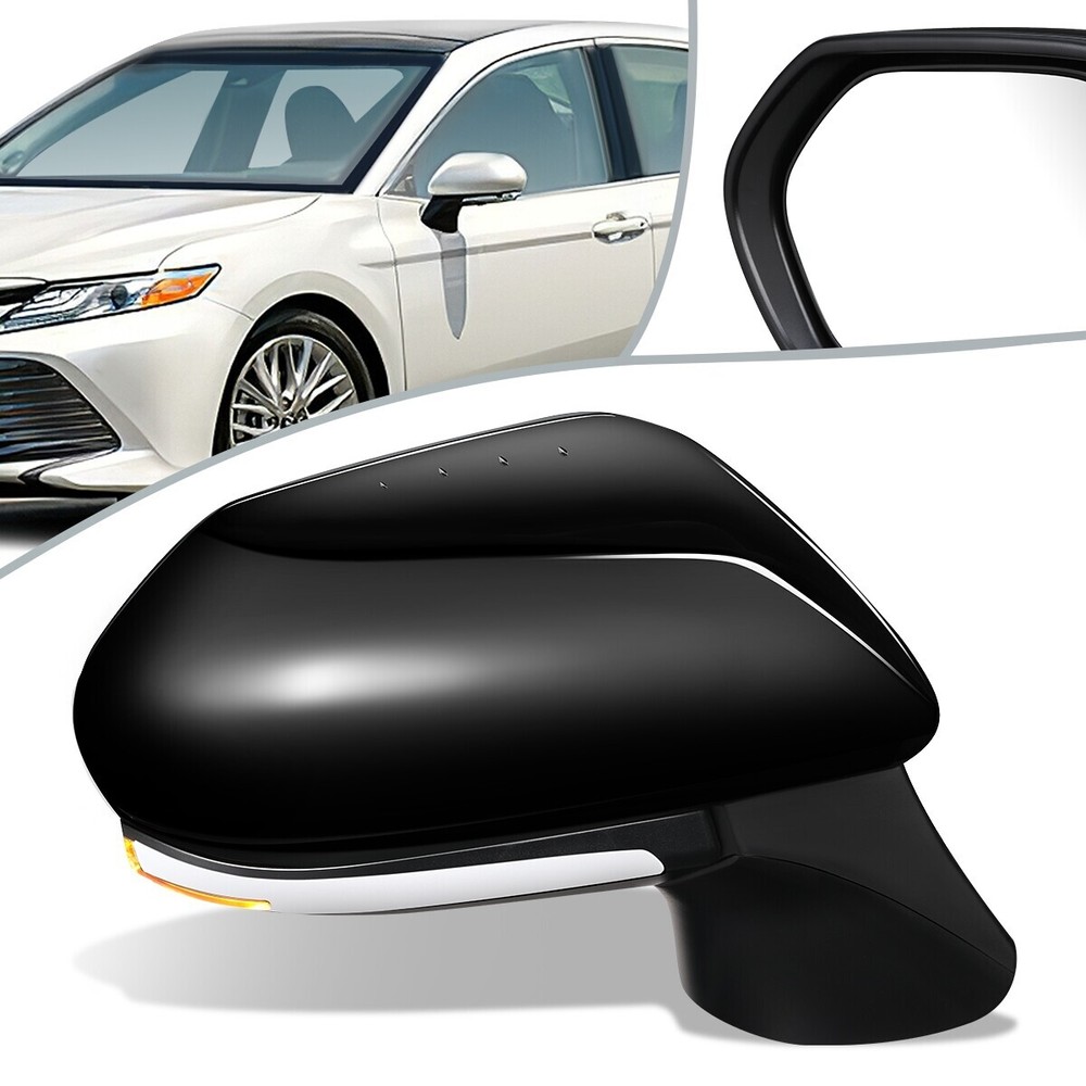 18-20 Toyota Camry Right Power Heated Signal Passenger Side Mirror TO1321367