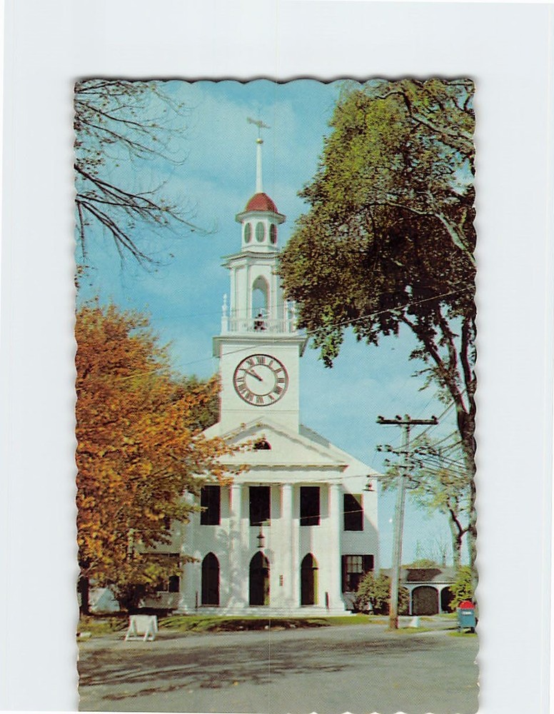 Postcard The Congregational Church at Kennebunkport Maine USA