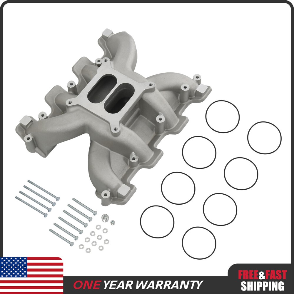High-Performance Dual Plane Mid-Rise Intake Manifold for GM LS1 LS2 LS6 Cathedral Port Engines
