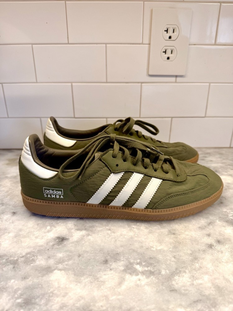 Adidas Samba OG Focus Olive / Wonder White / Gum - US 11