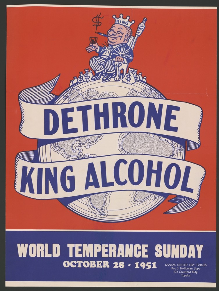 9770.Decoration Poster.Room Wall art.Home decor.Dethrone King Alcohol.Temperance