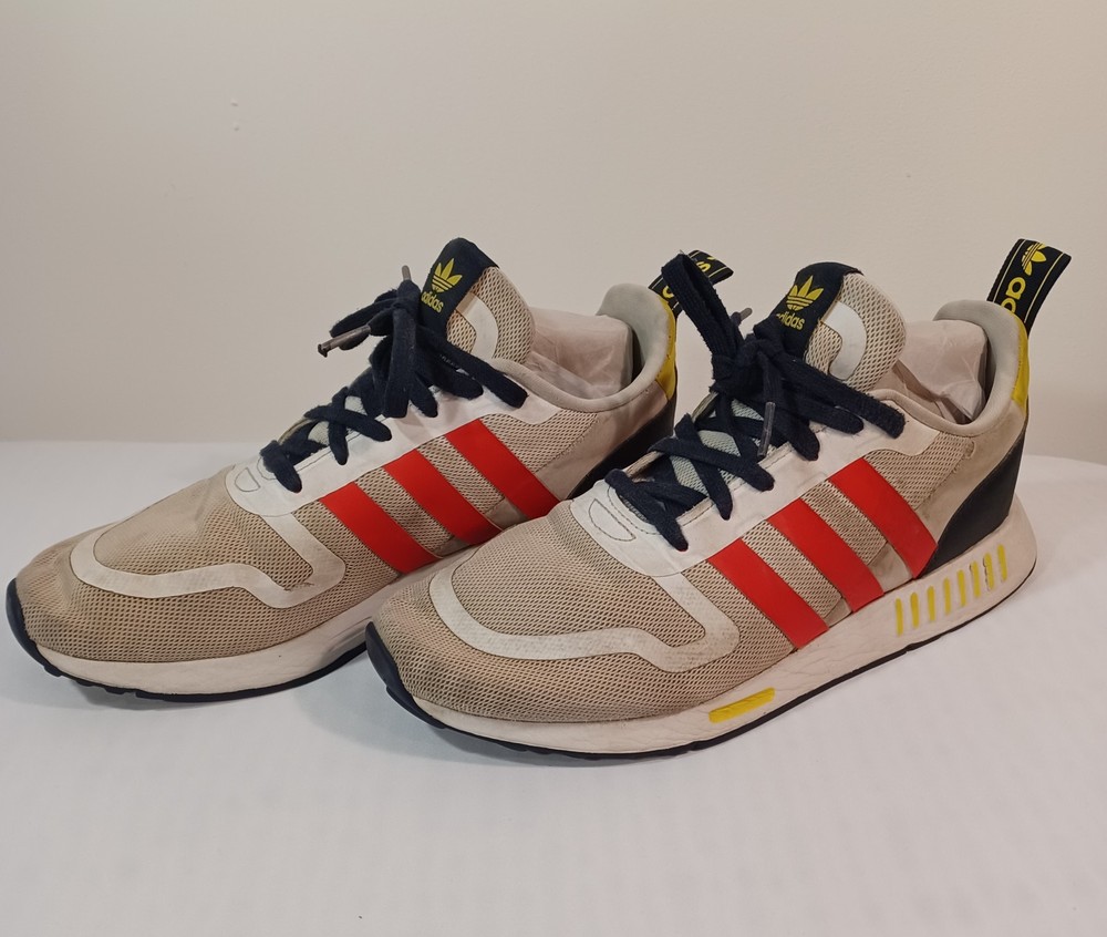 adidas Men's Multix GX8378 Sneaker White Red Yellow Size 9