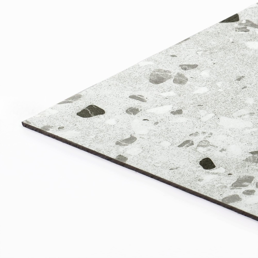 30PCS Gray White Terrazzo Peel and Stick Floor Tiles Bathroom Vinyl Flooring ...