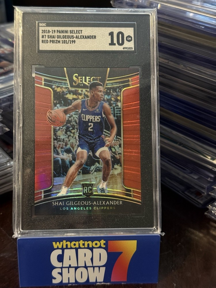 2018-19 Panini Select - Concourse Shai Gilgeous-Alexander #7 Red Prizm /199 (RC)