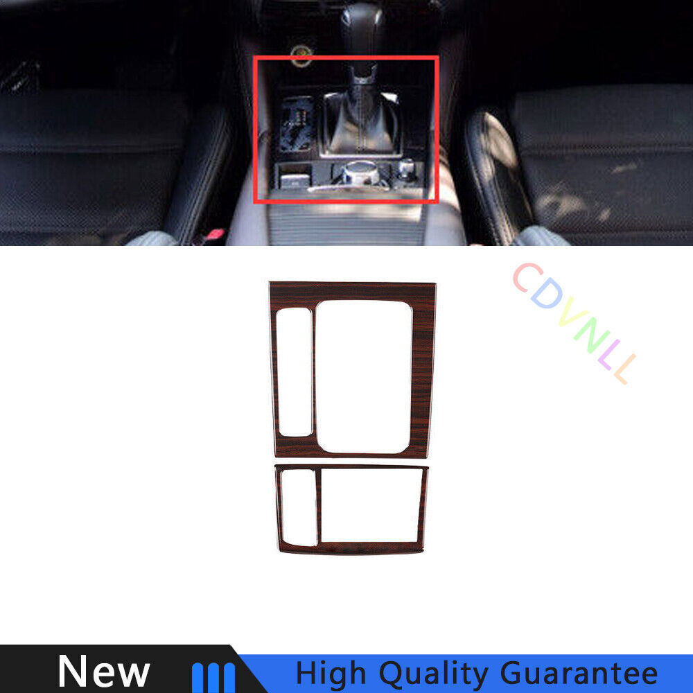 Fit For Mazda 6 Atenza 17-2019 Wood Grain Central Console Gear Shift Cover Trim