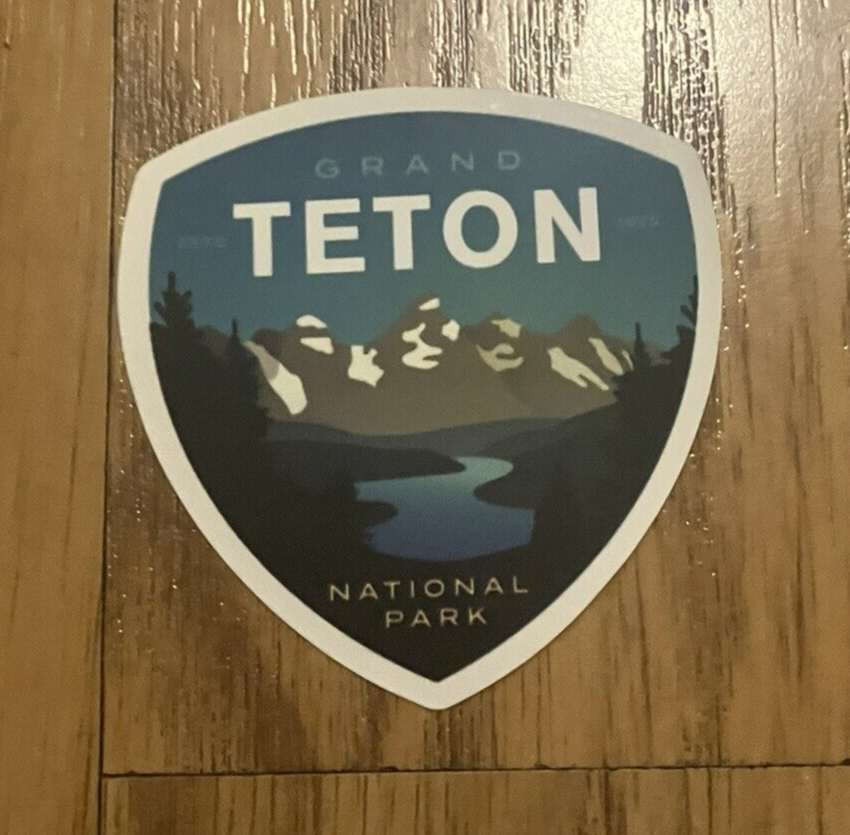 PEGATINA WY PARQUE NACIONAL TETON 1 PIEZA BOTELLA DE AGUA PORTÁTIL ÁLBUM DE RECORTES CUADERNO