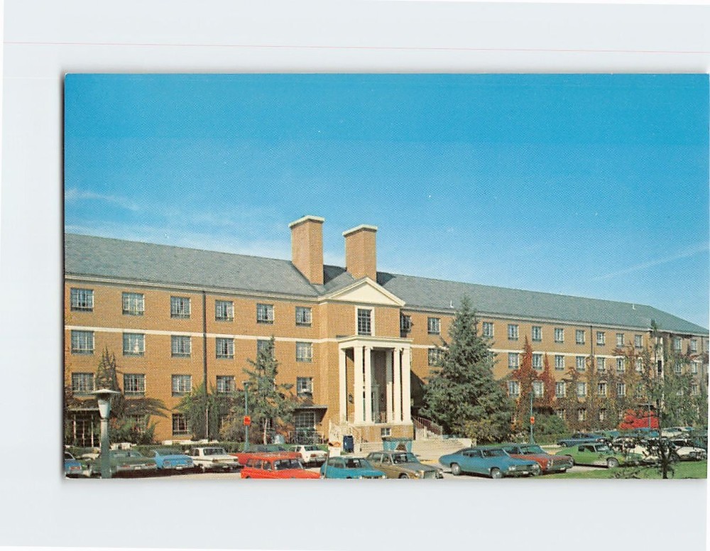 Postcard Newell D. Gilbert Residence hall Northern Illinois University Illinois