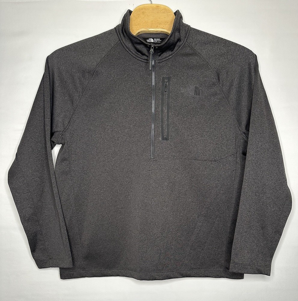 The North Face Charcoal Gray Fleece Half Zip Pullover Men’s XL NWOT