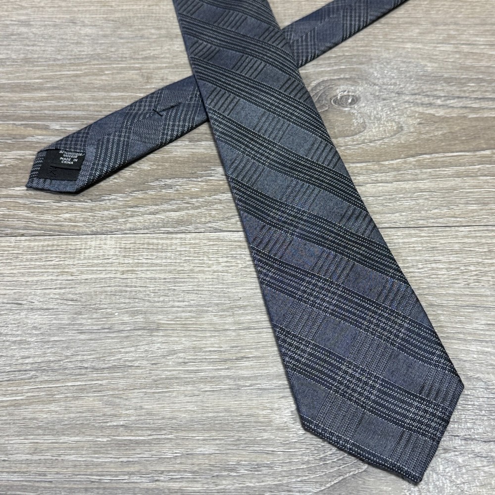 Calvin Klein CK Handmade Luxury Viscose Neck Tie Blue Designer Mens Accessory