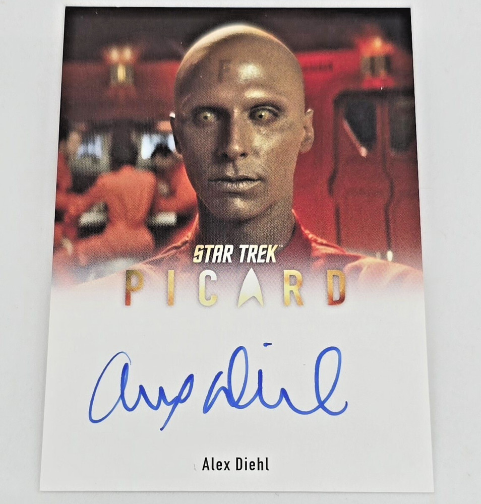2021 Star Trek Picard Season 1 Autographed Alex Diehl as F8 A-28