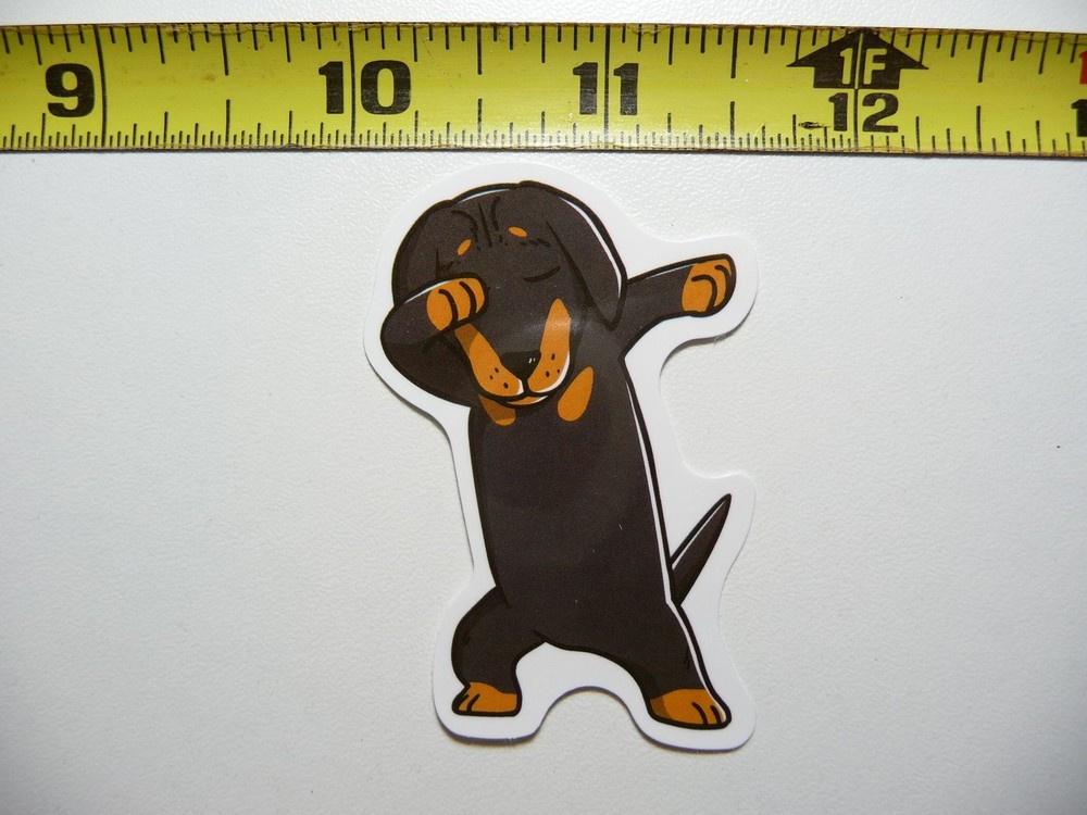 Dachshund Sticker Decal Cute Dabbing Dog Pet Pride Teen Fun