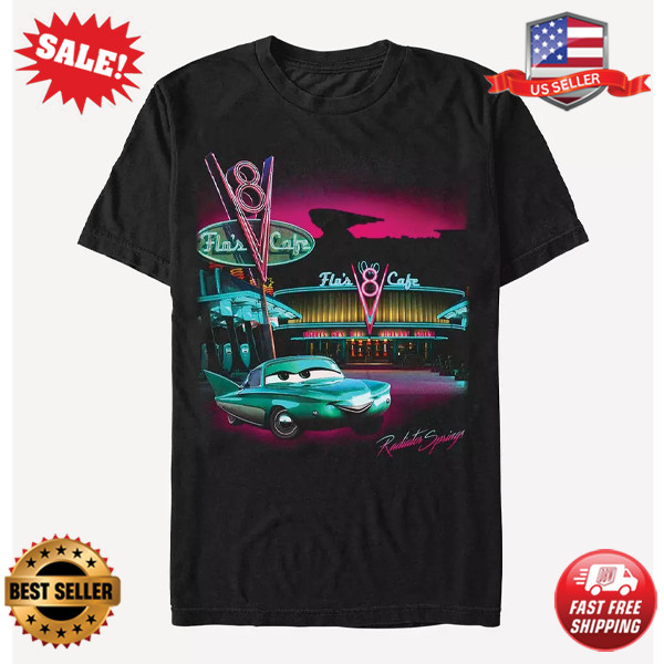 Disney Pixar Cars Flo's Cafe Poster T-Shirt