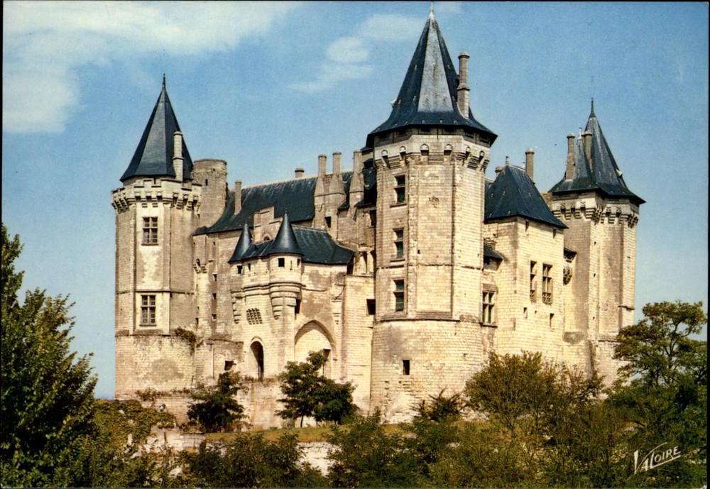 Chateau Saumur Maine et Loire France vintage postcard g162