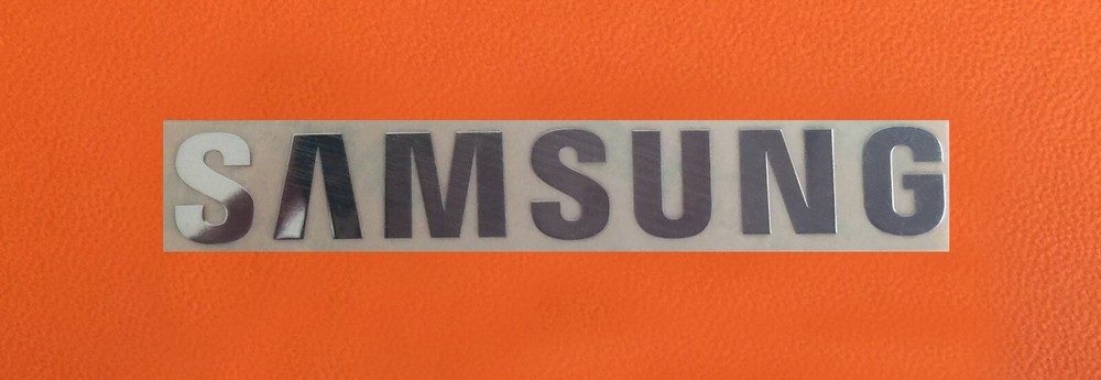 1 pcs Sticker Logo for SAMSUNG TV Laptop Microwave Oven Dishwasher 90mm x 13mm