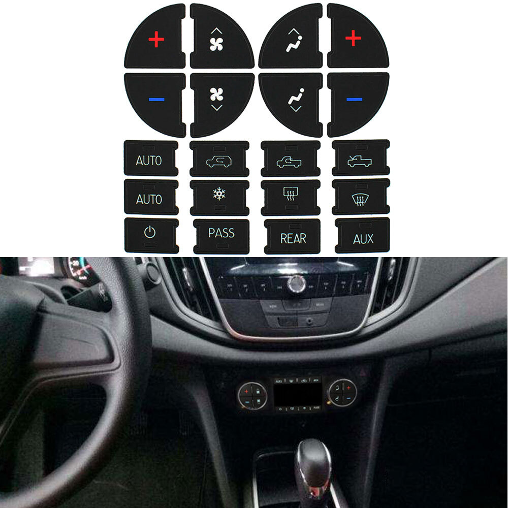 Decal Stickers AC Dash Button Repair Kits Replacement for Chevrolet GMC Tahoe