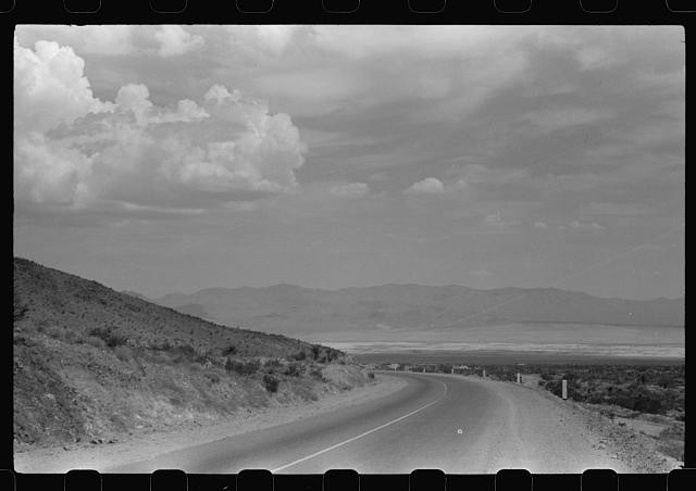Photo:[Untitled] 1930s Desert Highway Mountain Road Landscape
