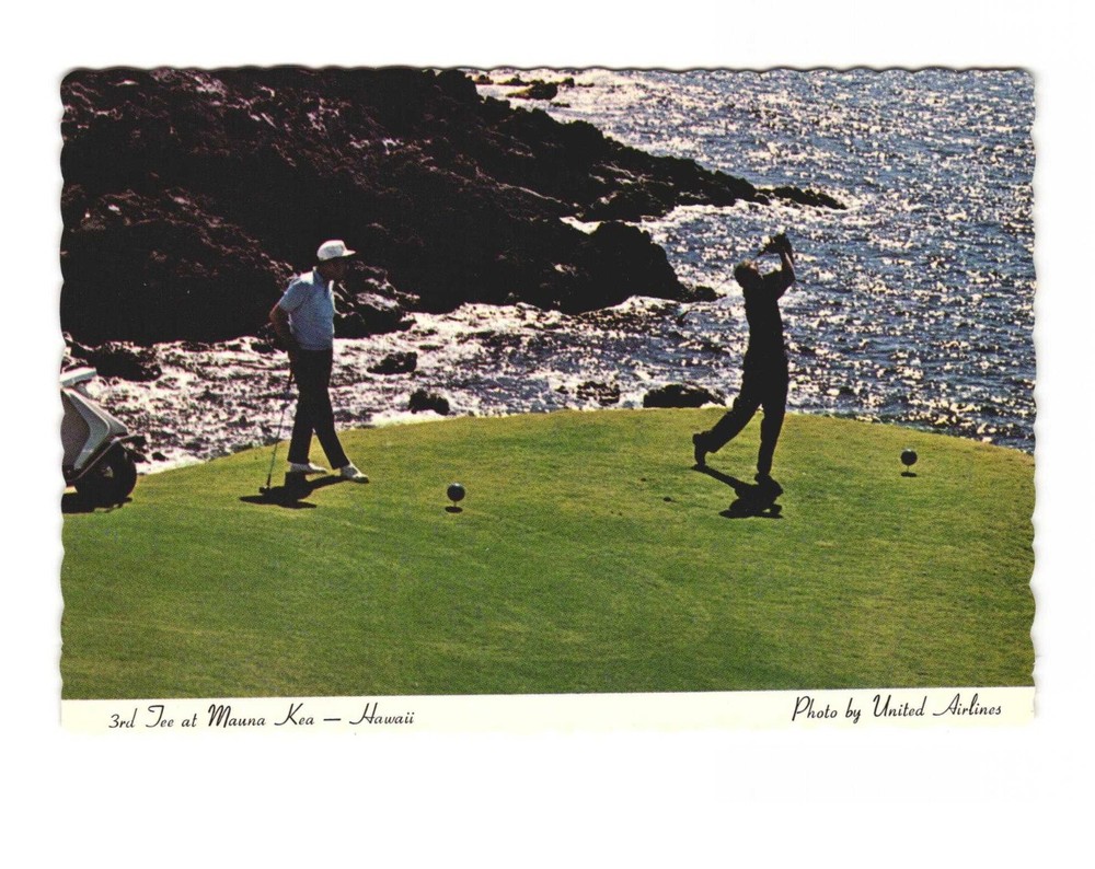 3rd tee at MAUNA Kea Hawaii Vintage postcard Unposted