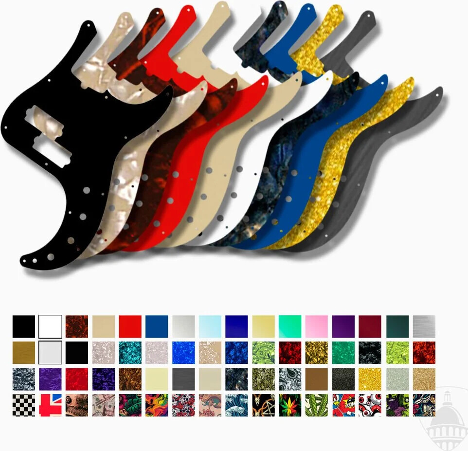 WD Custom Pickguard For Fender American Deluxe 21 Fret Precision Bass
