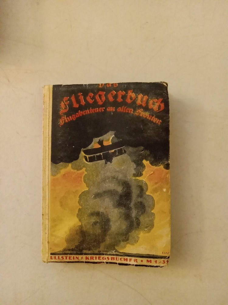 Das Fliegerbuch Antique German Book 1918 Softcover Rare HTF Germany WWI History