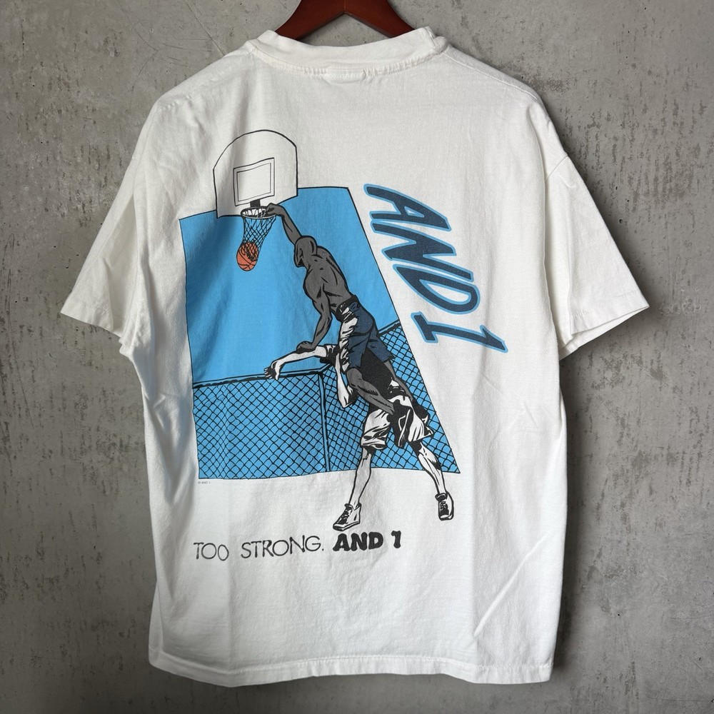 Vintage AND1 T Shirt XL Mens 90s Single Stitch Basketball Tee NOS Tags Rare