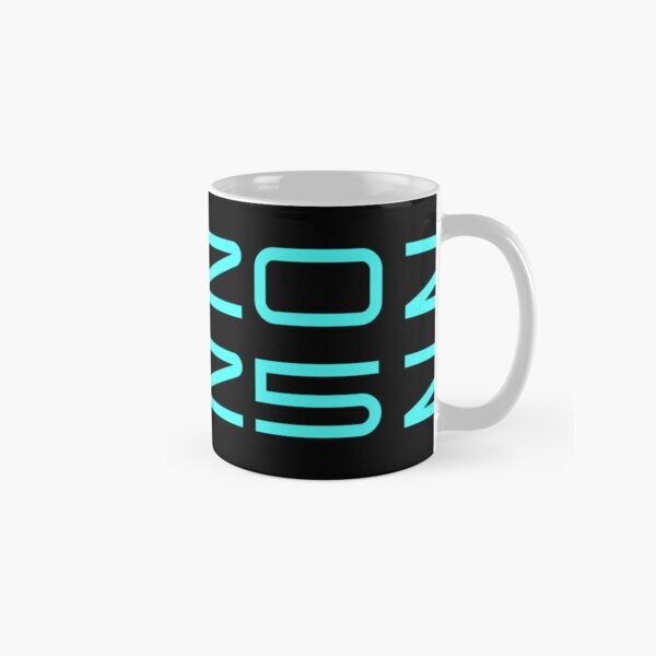 2025 Blue Watercolor Classic New Year Mug Gift for Family
