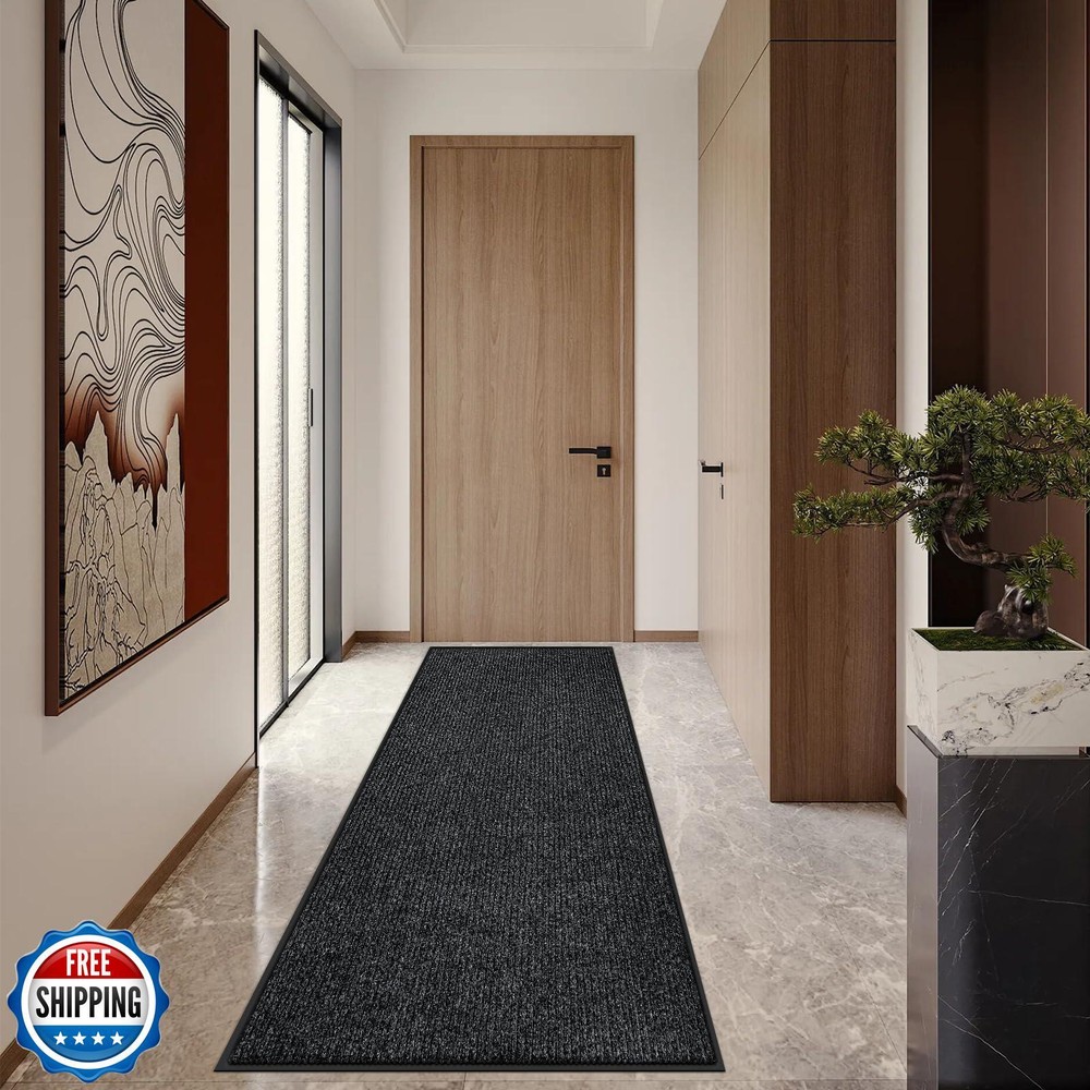 Vicwe 2x6 Heavy Duty Non-Slip Indoor Outdoor Washable Door Mat