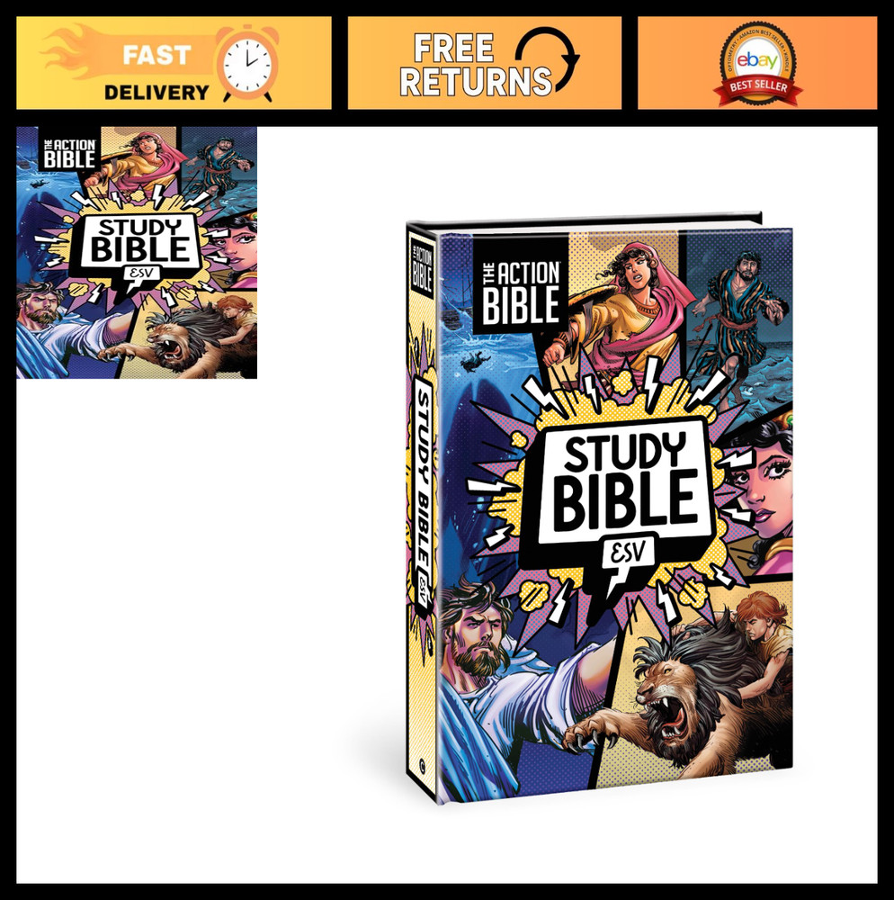 Full Color ESV Study Bible, Hardcover - Engaging Action Bible Series Edition