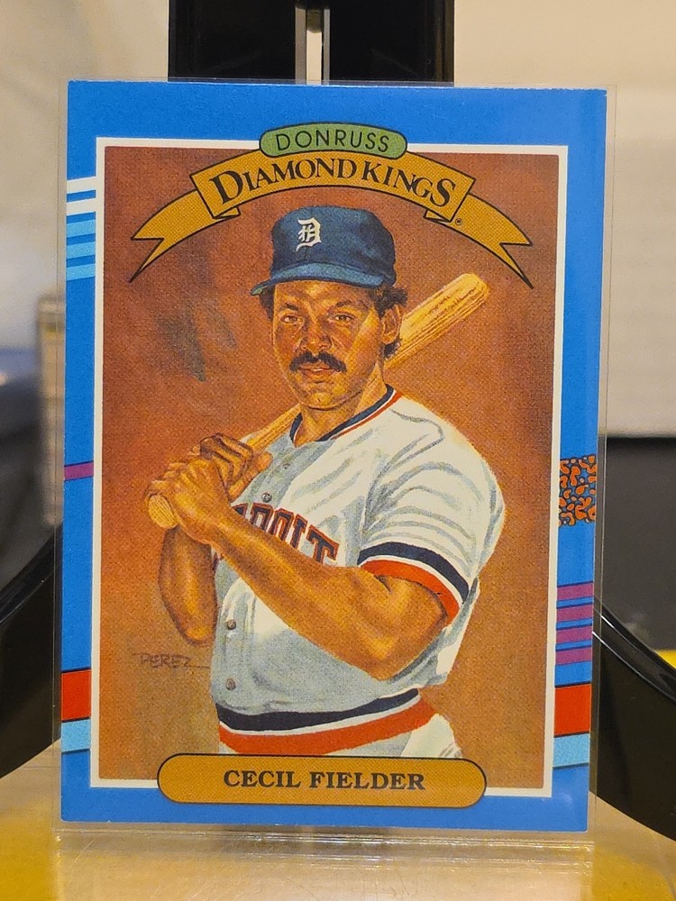 1991 Donruss - Diamond Kings Cecil Fielder #3 No Yellow Stripe on Right Border
