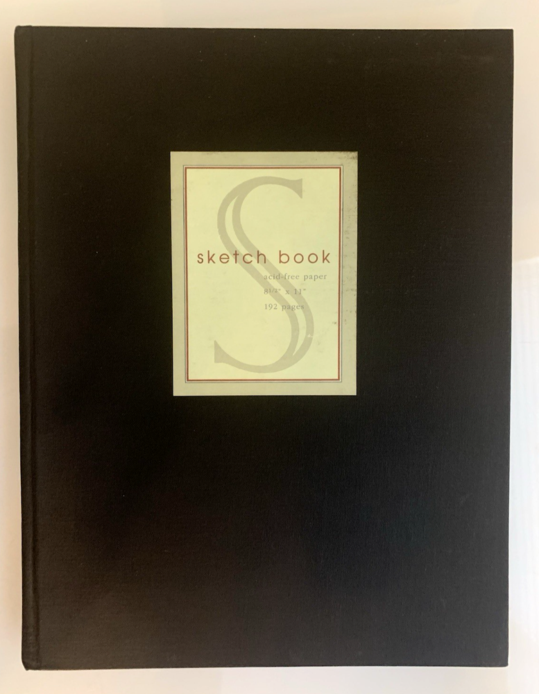 Black Hardcover Sketchbook 8.5x11 192 Pages Acid-Free White Paper-image