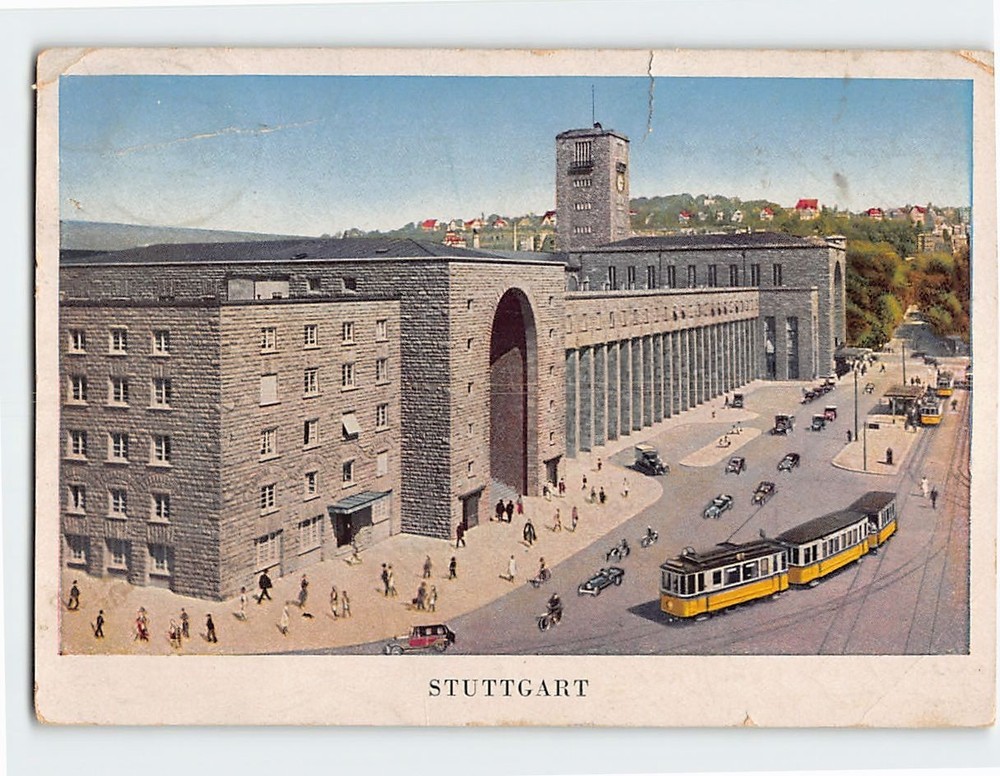 Postcard Stuttgart Hauptbahnhof Germany