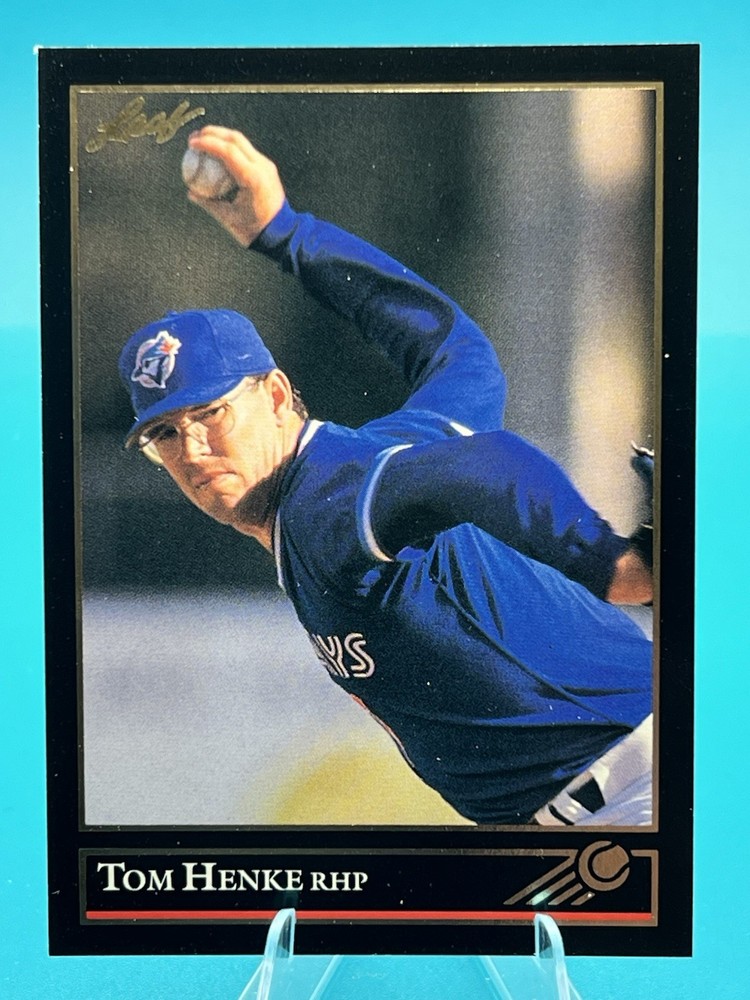 Tom Henke 1992 Leaf #159 Black Gold Toronto Blue Jays