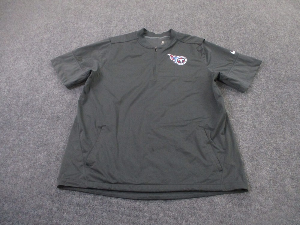 Tennessee Titans Jacket Mens XL Gray Nike Windbreaker NFL Shirt Pullover Adult