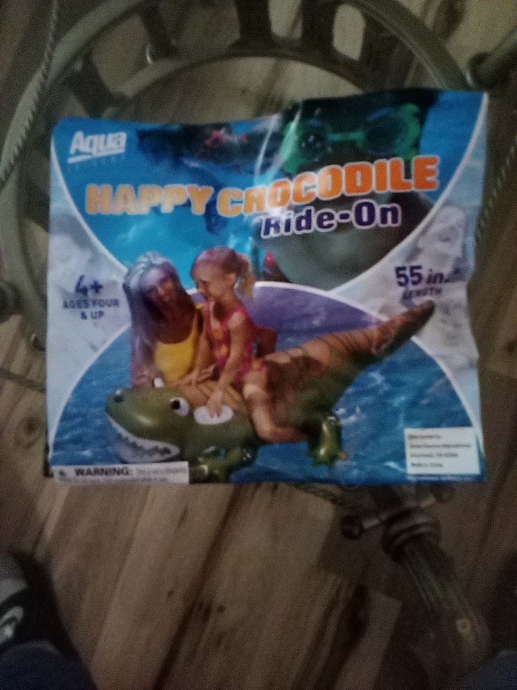 Happy Crocodile Pool Float Ride-On for Kids